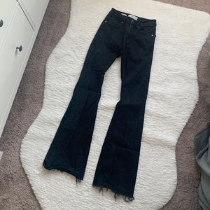 MANGO black flared jeans